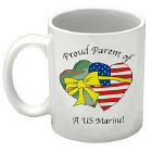 Two Hearts Personalized Military Ceramic Coffee Mug
